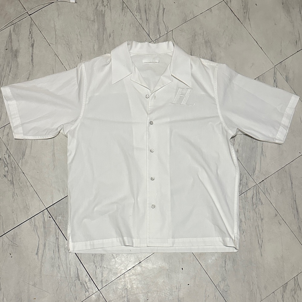 helmut lang White Short Sleeve Men's Shirt